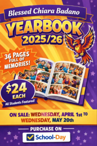 BCB Yearbook 2025-2026 Now Available for Purchase!